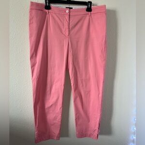 NWOT Talbots Perfect Crop Peach Pants, Size 14
